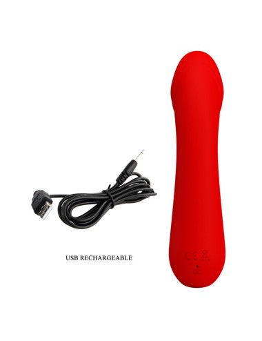 PRETTY LOVE - CETUS WIEDERAUFLADBARER VIBRATOR ROT