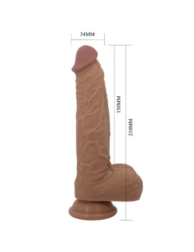 PRETTY LOVE - JONATHAN SILIKONDILDO 3 VIBRATIONEN + 3 EINFÜHRMASSNAHMEN FERNBEDIENUNG 21 CM
