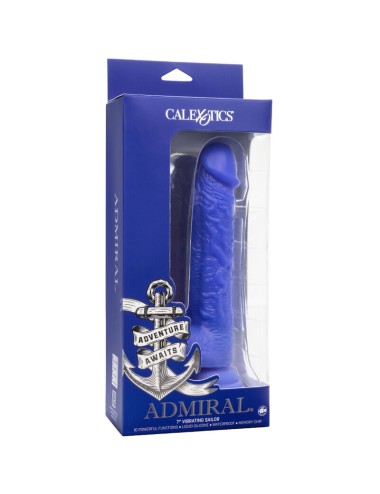 CALEXOTICS - ADMIRAL SAILOR REALISTISCHER DILDO-VIBRATOR BLAU