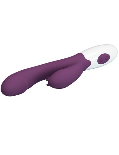 PRETTY LOVE - BUTTERFLY KISS RABBIT VIBRATOR & G-SPOT STIMULATOR LILA