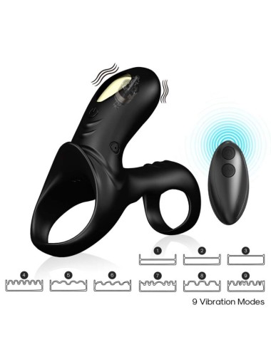 ARMONY - RANGER DOPPELVIBRATORRING FÜR PAARE SCHWARZ