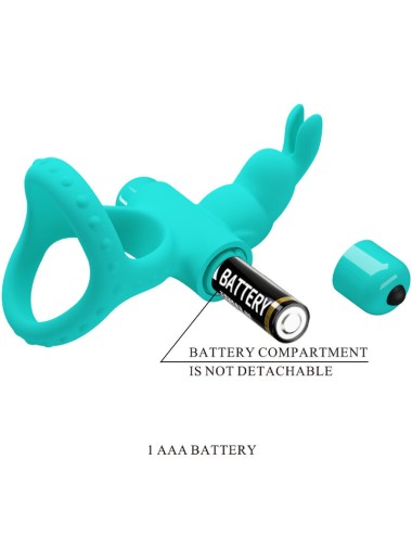 PRETTY LOVE - FIGGY GREEN RABBIT VIBRATORRING