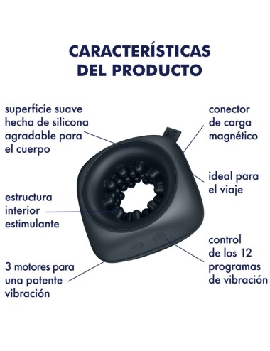 SATISFYER - RING STROKER MASTURBATOR & VIBRATOR