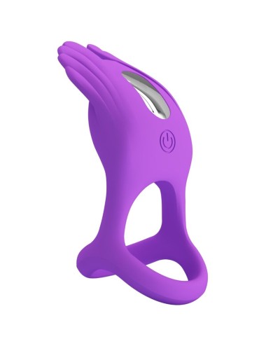 PRETTY LOVE - SILAS VIBRANT PENIS RING 7 VIBRATIONEN LILA SILIKON