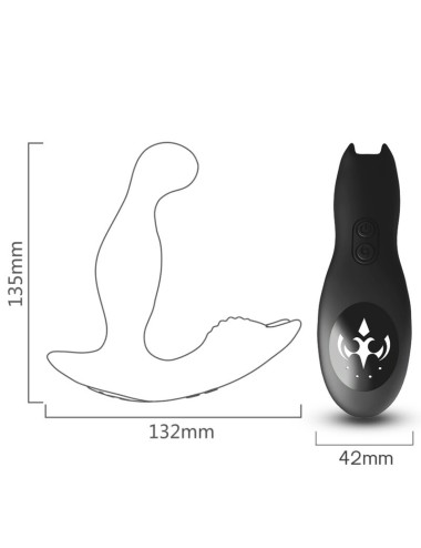 ARMONY - BAT KING VIBRATOR ANAL PROSTATA ROTATOR FERNBEDIENUNG SCHWARZ