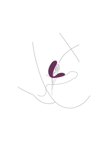 XOCOON - GEBUNDENER VIBRATOR FÜR LIEBESPAARE, LILA
