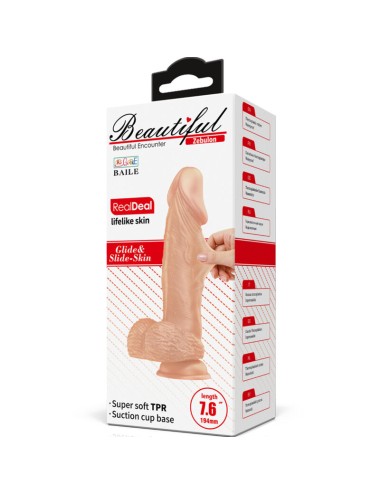 BAILE - SCHÖNE BEGEGNUNG ZEBULON FLEXIBLER REALISTISCHER DILDO 19.4 CM NATÜRLICH