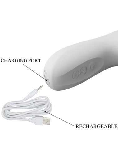PRETTY LOVE - REESE VIBRATOR MIT SILBERNE ROTATION