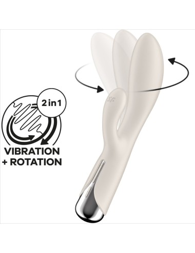 SATISFYER - SPINNING RABBIT 1 KLITORIS UND G-SPOT STIMULATION BEIGE