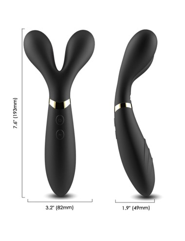 ARMONY - Y-WAND MASSAGER & VIBRATOR DOPPELKOPF SCHWARZ