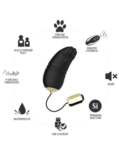 ARMONY - KITTY EGG VIBRATOR G-SPOT FERNBEDIENUNG SCHWARZ