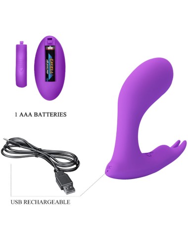 PRETTY LOVE - IDABELLE VIBRATION & PULSATION FERNBEDIENUNG VIOLETT