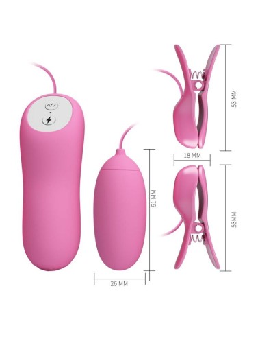 PRETTY LOVE - PINZETTE MIT VIBRATION UND ROSA ELETROSCHOCK