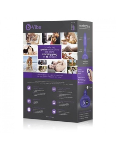 B-VIBE - RIMMING ANALPLUG MIT FERNBEDIENUNG PETITE FLIEDER