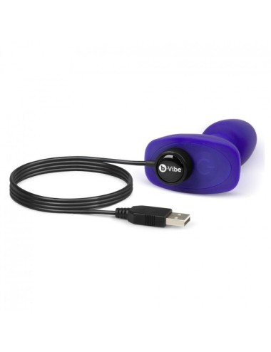 B-VIBE - RIMMING ANALPLUG MIT FERNBEDIENUNG PETITE FLIEDER
