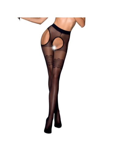 PASSION - TIOPEN 002 SCHWARZE STRUMPFHOSE 3/4 20 DEN