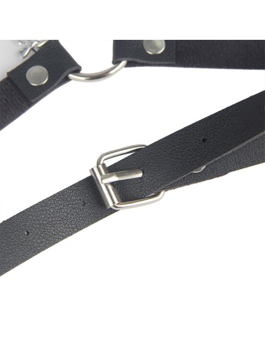 SUBBLIME - LEDERGÜRTEL HARNESS SCHWARZ EINE GRÖSSE