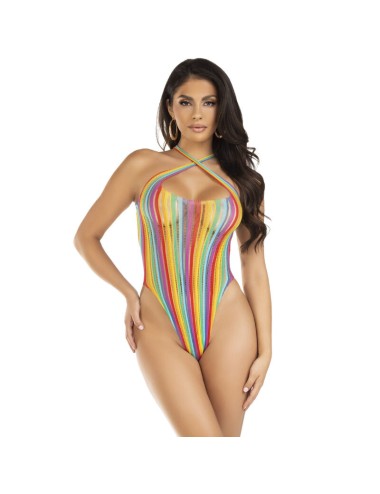 LEG AVENUE - CROSS-BODYSUIT MEHRFARBIG