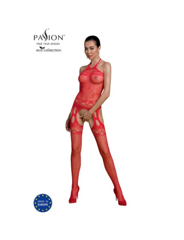 PASSION - ECO COLLECTION BODYSTOCKING ECO BS006 ROT