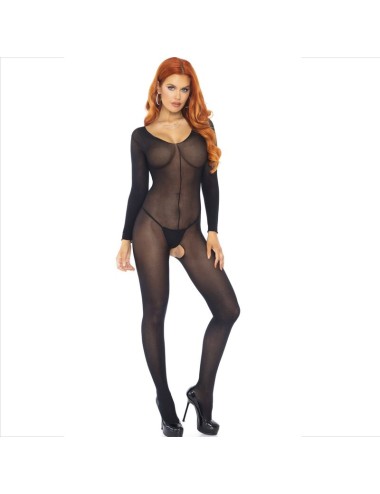 LEG AVENUE - BODYSTOCKING LANGARM SCHWARZ