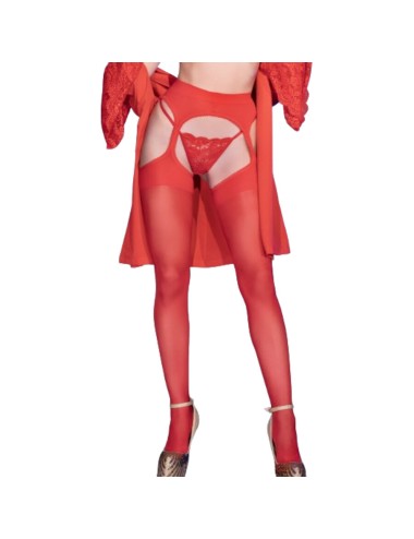 CHILIROSE - CR 4312 STRUMPFSTRÜMPFE ROT S/M