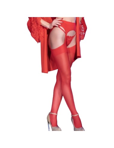 CHILIROSE - CR 4312 STRUMPFSTRÜMPFE ROT S/M