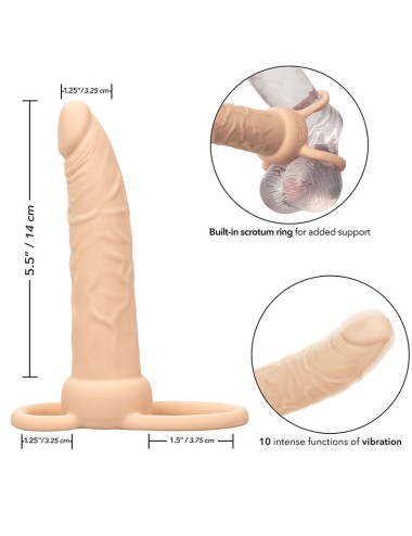 CALEXOTICS - PERFORMANCE MAXX WIEDERAUFLADBARER DUAL PENETRATOR, HELLE HAUT