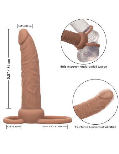 CALEXOTICS - PERFORMANCE MAXX WIEDERAUFLADBARER DUAL-PENETRATOR, BRAUN