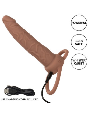 CALEXOTICS - PERFORMANCE MAXX WIEDERAUFLADBARER DUAL-PENETRATOR, BRAUN