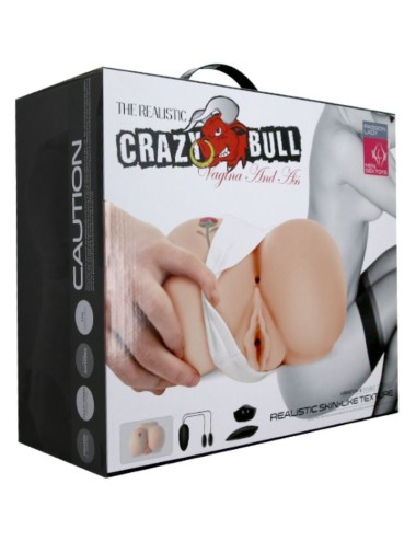 CRAZY BULL - VAGINA UND ANUS MIT REALISTISCHEM TATTOO MIT VIBRATION