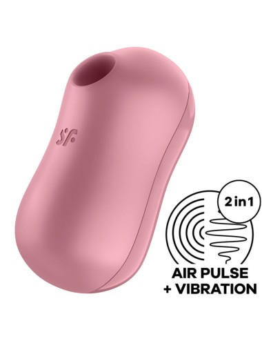 SATISFYER - COTTON CANDY AIR PULSE STIMULATOR & VIBRATOR ROSA