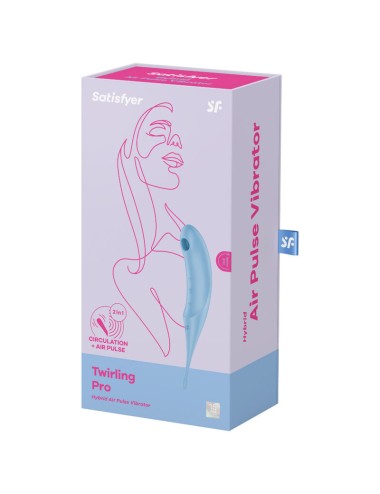 SATISFYER - TWIRLING PRO AIR PULSE STIMULATOR & VIBRATOR BLAU
