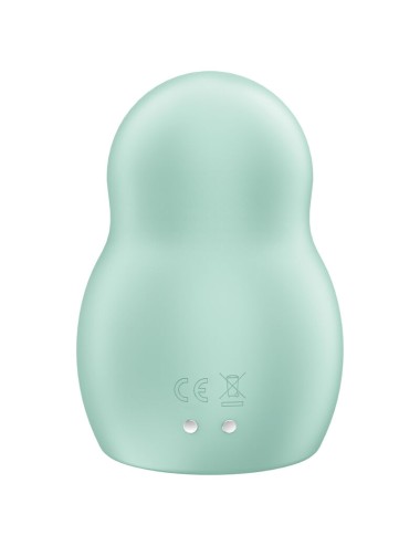 SATISFYER - PRO TO GO 1 DOPPELTER LUFTPULSSTIMULATOR & VIBRATOR GRÜN