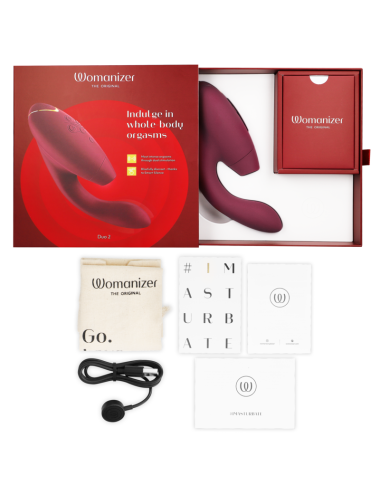 WOMANIZER - DUO 2 STIMULATOR BORDEAUX
