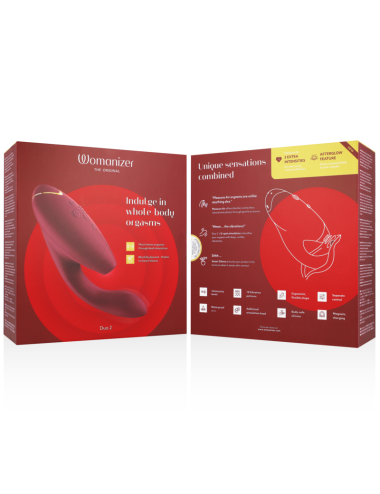 WOMANIZER - DUO 2 STIMULATOR BORDEAUX