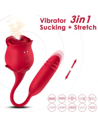 ARMONY - ROSEKNIGTH LECKT VIBRIERENDEN CLIT UND VIBRATOR ROT