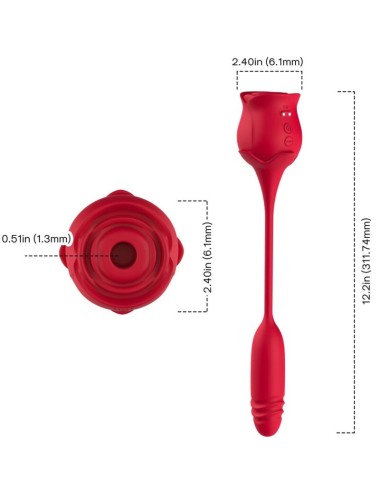 ARMONY - ROSEKNIGTH LECKT VIBRIERENDEN CLIT UND VIBRATOR ROT