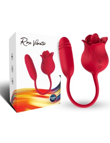 ARMONY - ROSELIP LECKT VIBRIERENDEN CLIT UND VIBRATOR ROT