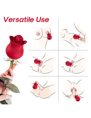 ARMONY - ROSA VIBRATOR & STIMULATOR ROT