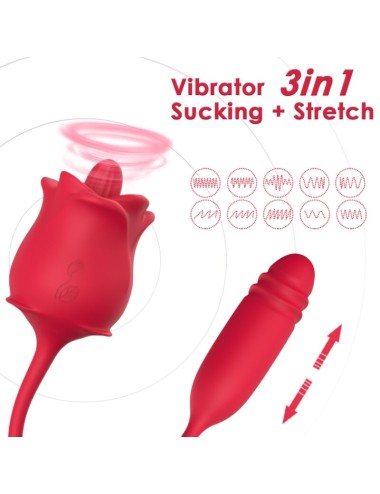 ARMONY - ROSA STIMULATOR & VIBRATOR COLA RED