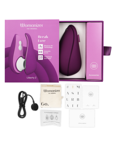 WOMANIZER - LIBERTY 2 KLITORIS-STIMULATOR & SAUGER VIOLET