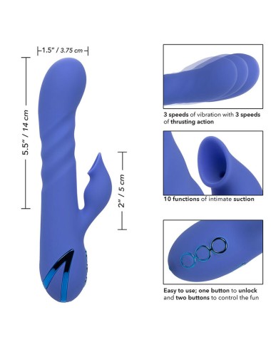 CALEXOTICS - LA LOVE VIBRATOR & SUCKER BLAU VON CALIFORNIA DREAMING