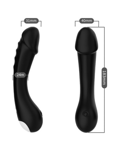 ARMONY - DILDO VIBRATOR G-SPOT SILIKON SCHWARZ