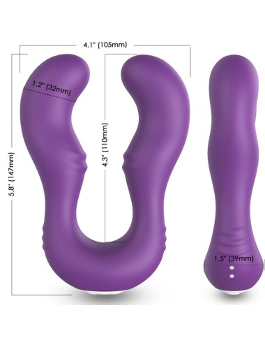 ARMONY - SERAPH VIBRATOR DOPPELTE FERNBEDIENUNG LILA