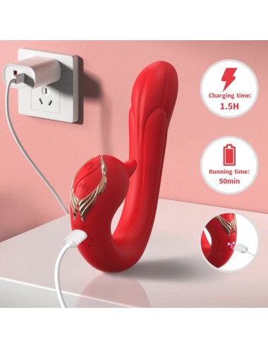 ARMONY - DELFIN VIBRATOR MULTIPOSITION & WÄRMEEFFEKT ROT