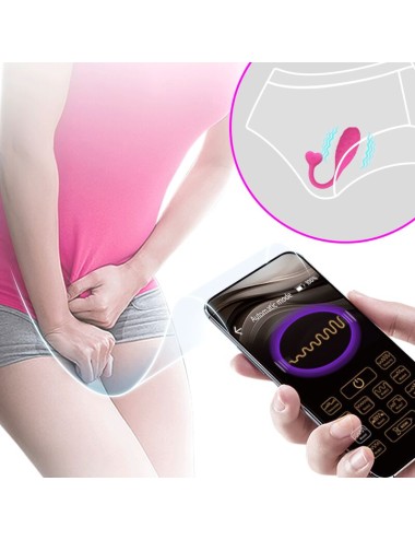 PRETTY LOVE - APP-GESTEUERTES ROSA FISHER-VIBRATIONS-EI