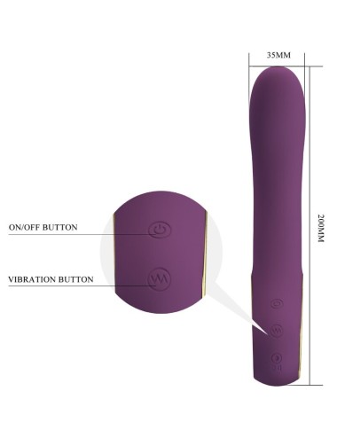 PRETTY LOVE - ETHAN WIEDERAUFLADBARER VIBRATOR LILA