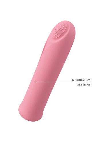 PRETTY LOVE - CURTIS MINI SUPER POWER VIBRATOR 12 ROSA SILIKONVIBRATIONEN