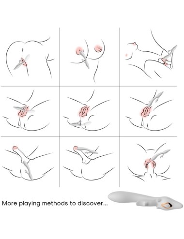 ARMONY - ELCH VIBRATOR KANINCHEN GEBOGEN ROT