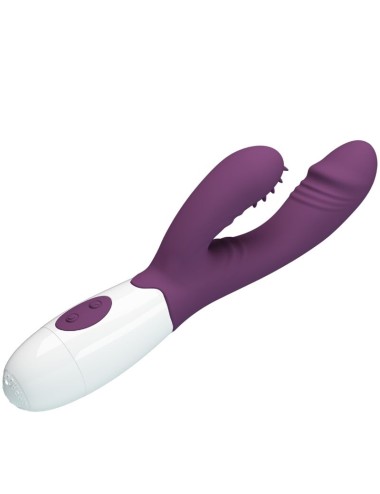 PRETTY LOVE - BUTTERFLY KISS RABBIT VIBRATOR & G-SPOT STIMULATOR LILA